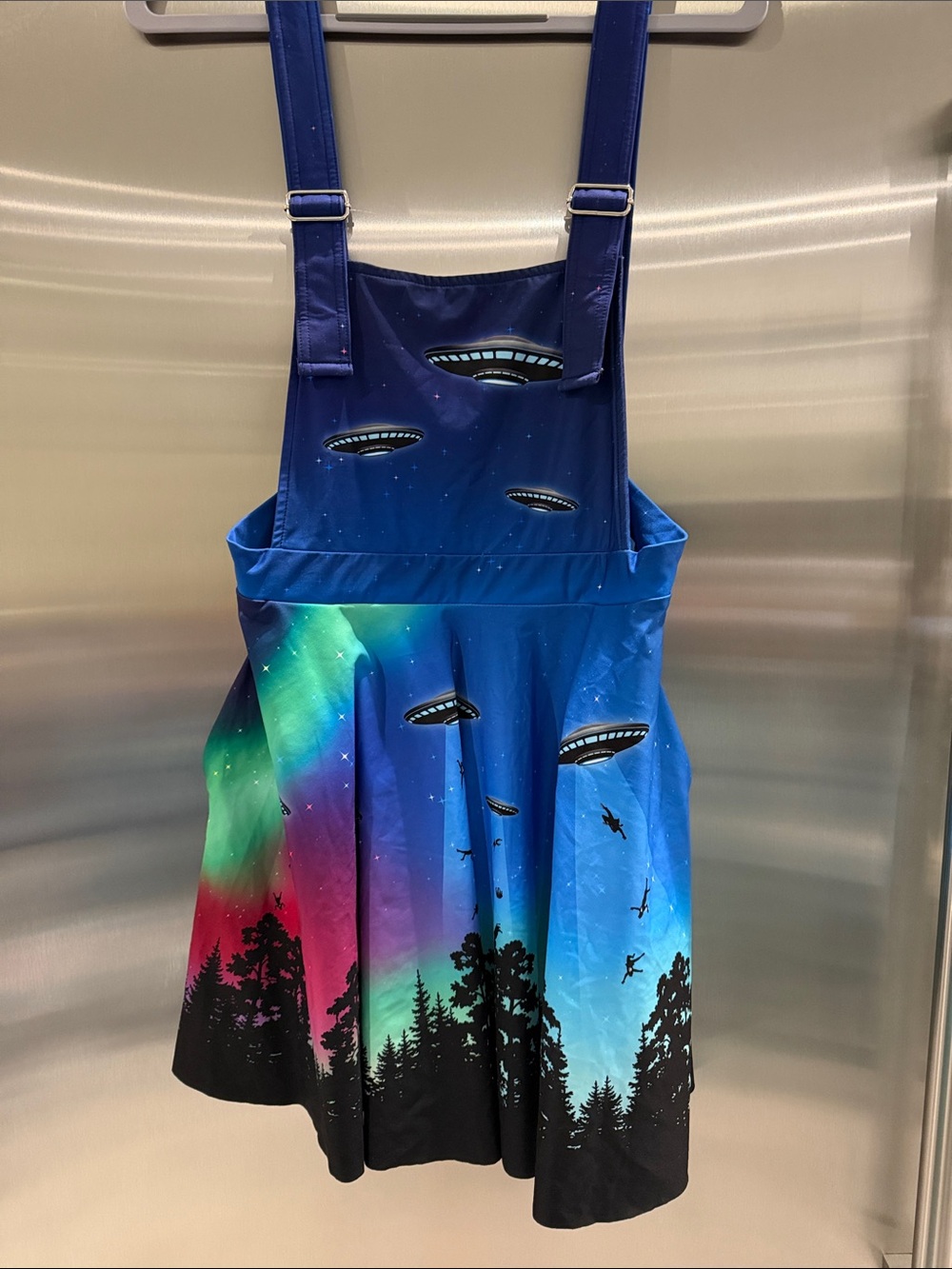 RARE Blackmilk Space UFO Pinafore Dress